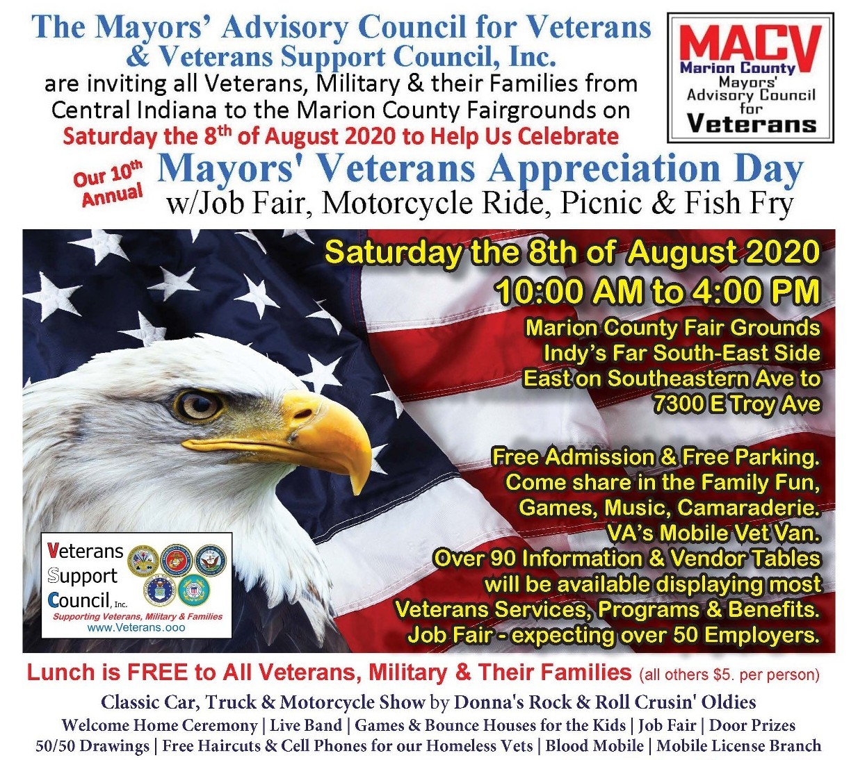 Click on Picture to Download the Mayors' Veterans Appreciation Day Flyer
