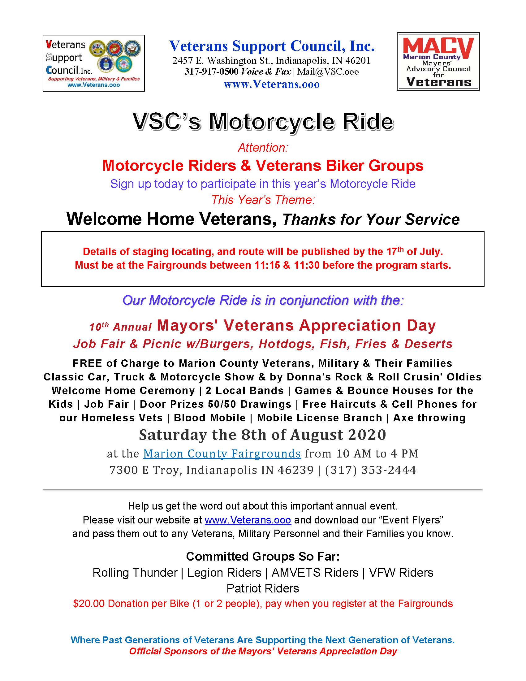 Motorcycle Ride Flyer