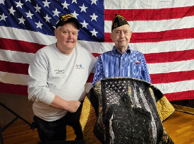 A 75 year old Vietnam Marine meets a 96 year old WWII Marine that served on Midway